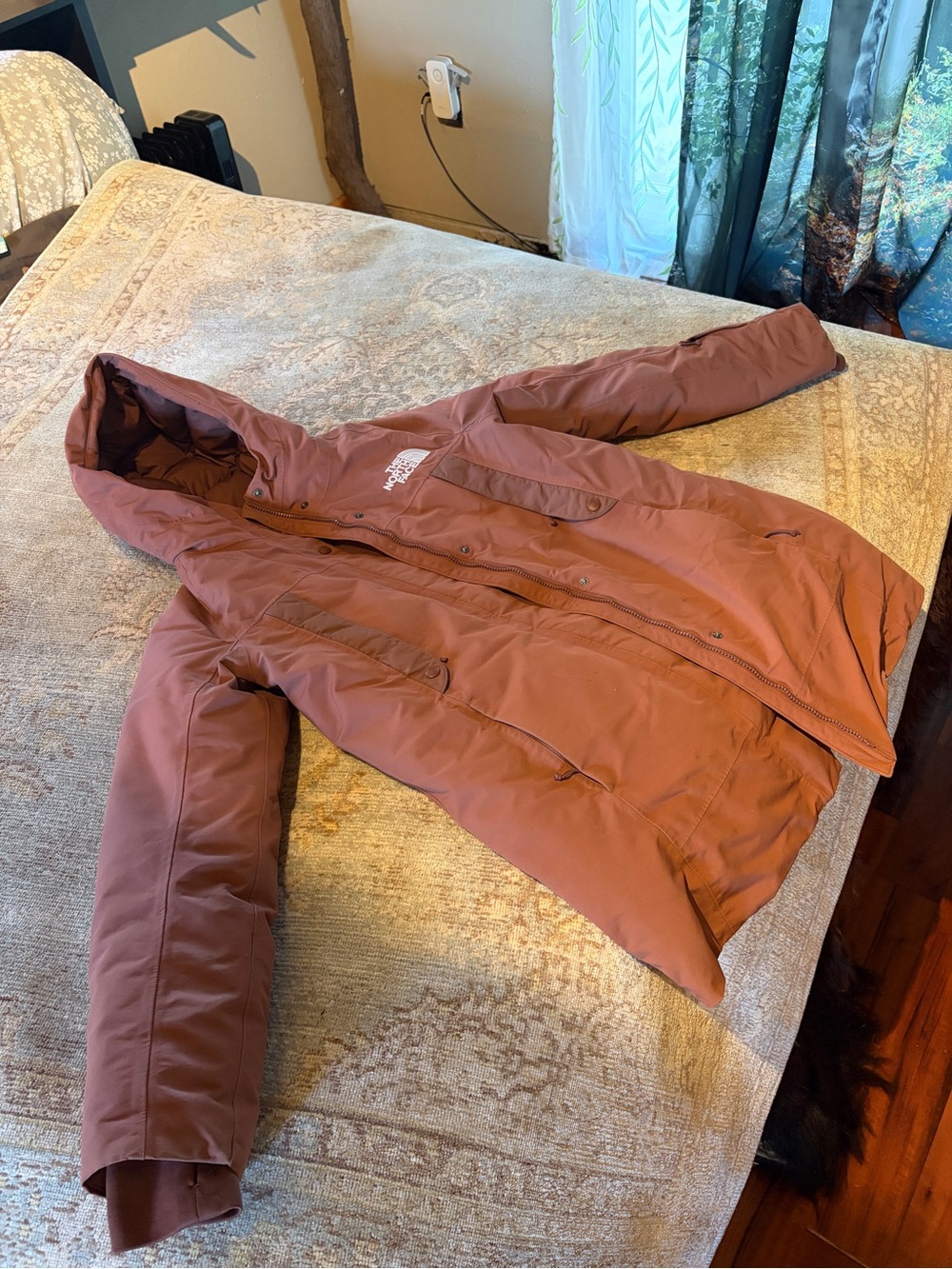 The North Face Women’s Long Down Parka in Dusty Rose/Mauve Pink